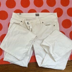 Citizens of Humanity Jeans Women 30 Amber Style White 1307-133 Med Rise Bootcut